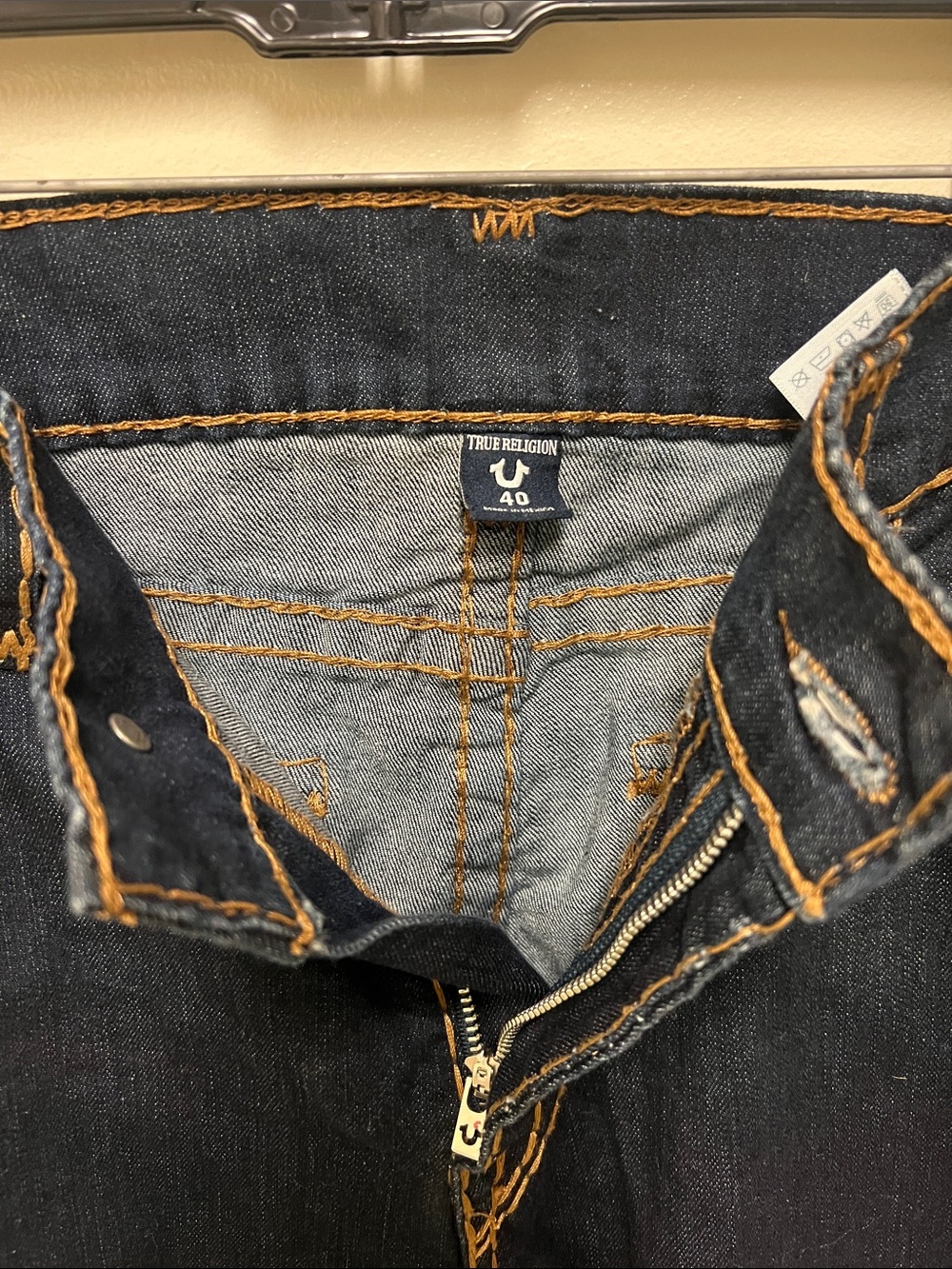 True Religion Dark Straight Leg Jeans - Picture 5 of 7